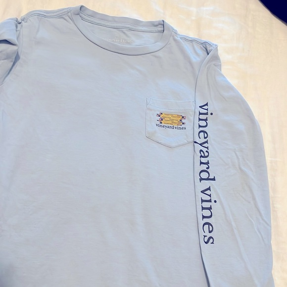 Vineyard Vines Long sleeve .Whale back to school. Pocket Tee. Size 7 - Picture 7 of 7